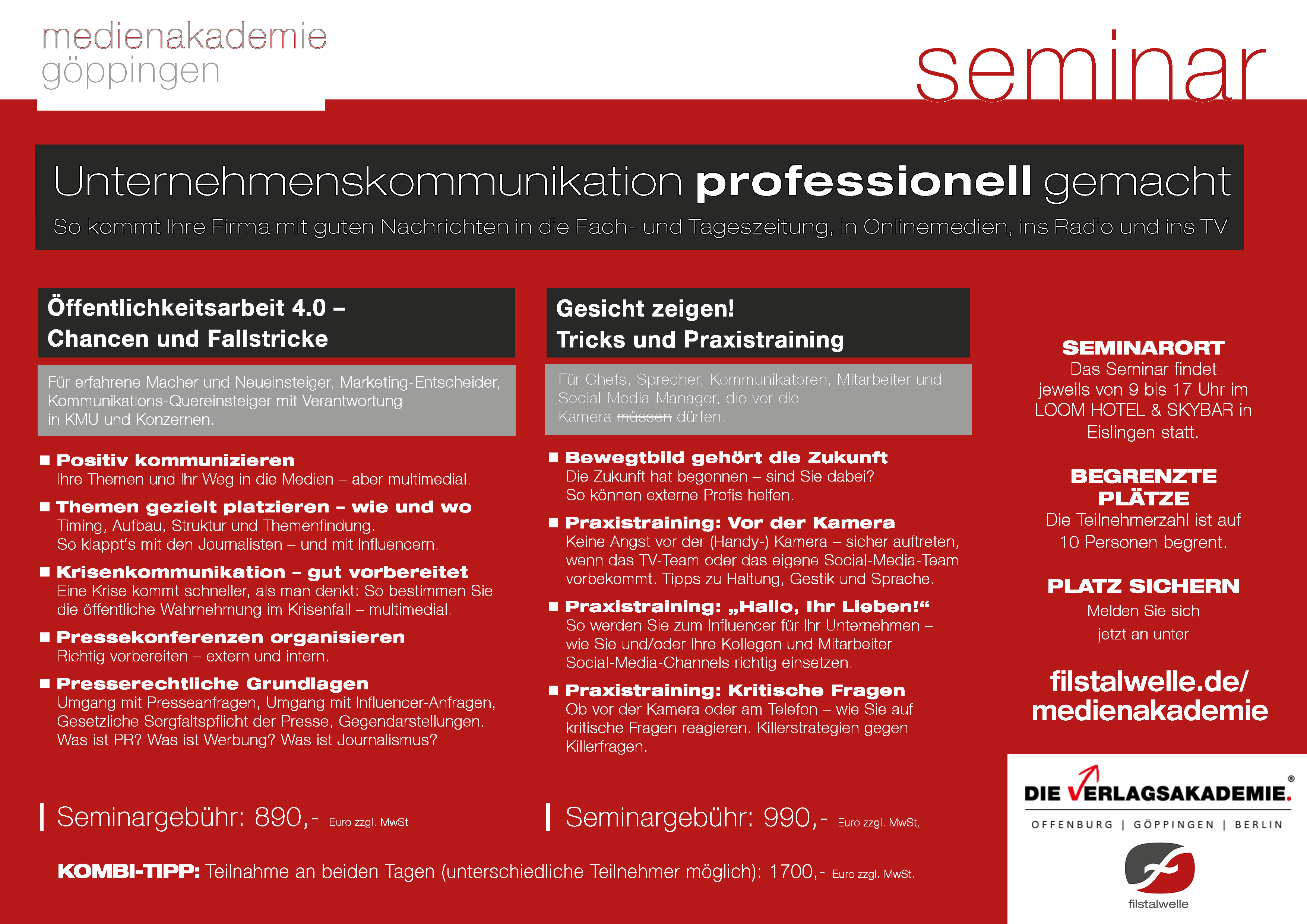 Flyer Unternehmenskommunikation professionell gemacht