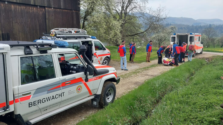 Kuchen - 67-Jährige stürzt beim Wandern