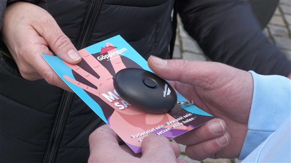 Göppingen: Taschenalarme - Aktion für mehr Sicherheit in der Stadt 