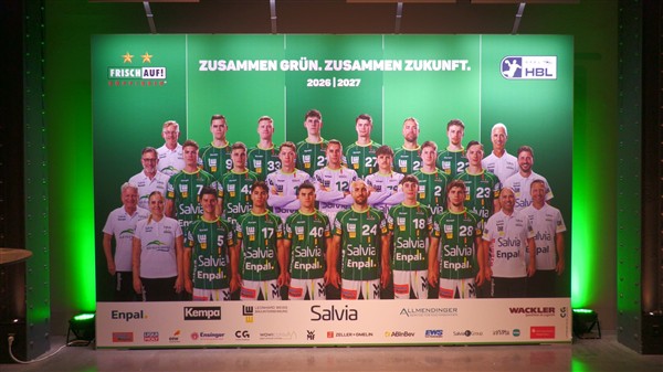 Handball: FRISCH AUF! startet bei neuem Hauptsponsor feierlich in neue Saison 